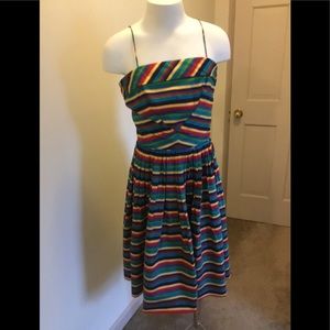Vintage An Arkay 1950s Summer Multi-color Sundress